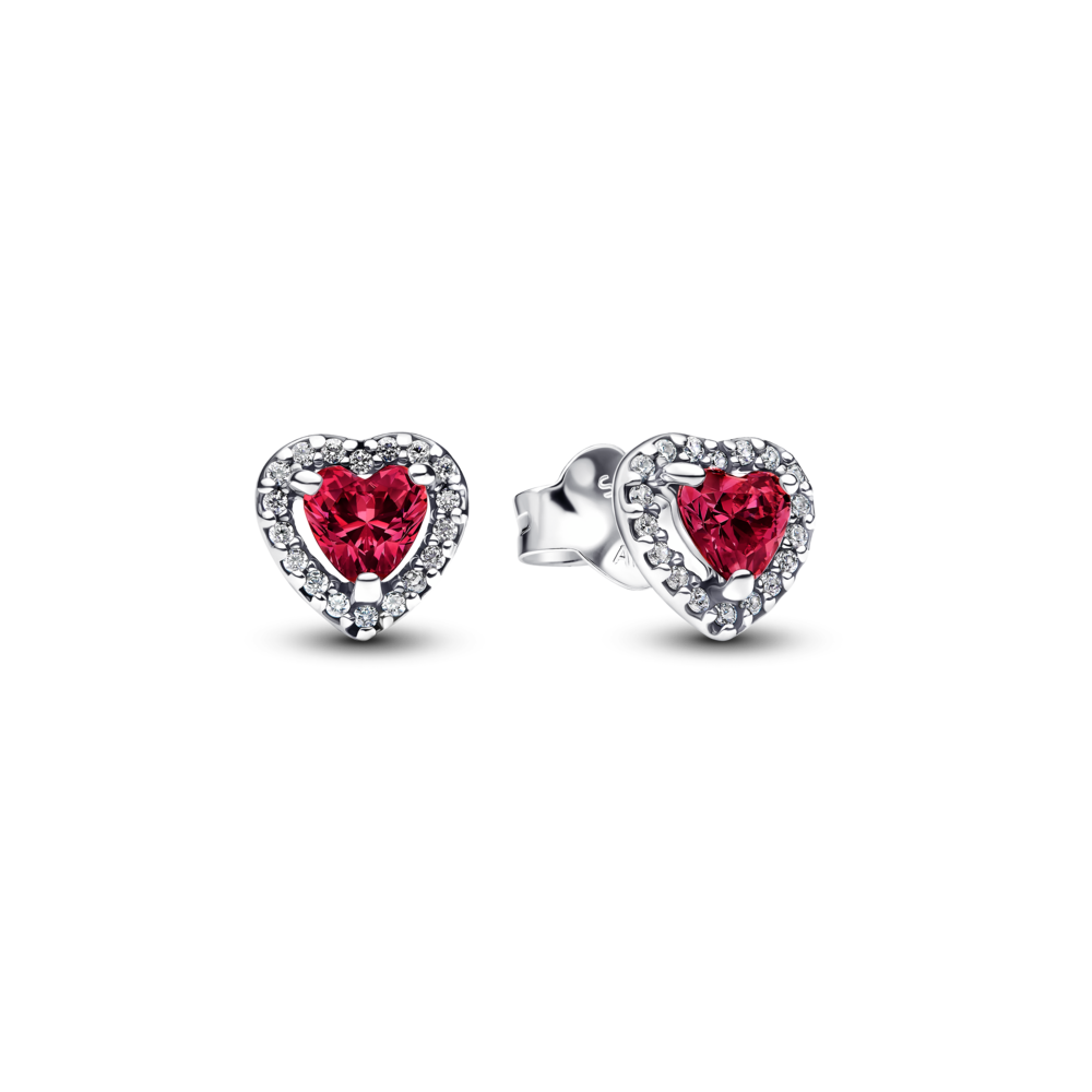 Bông tai Liti Silver Timeless Bạc Trái Tim Pha Lê Đỏ Cherries Jubilee