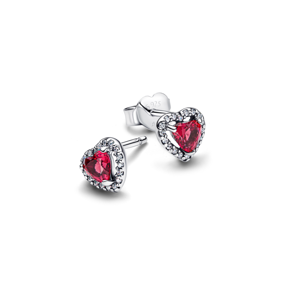 Bông tai Liti Silver Timeless Bạc Trái Tim Pha Lê Đỏ Cherries Jubilee - Ảnh 4