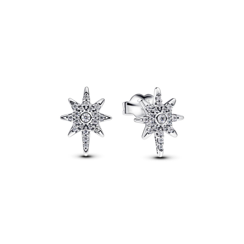 Bông Tai Bạc Liti Silver Moments Ngôi Sao Đính Đá