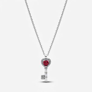 Dây Chuyền Liti Silver Timeless Bạc Trái Tim Pha Lê Đỏ Cherries Jubilee