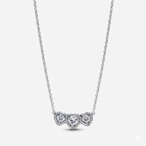 Dây Chuyền Liti Silver Timeless Bạc Trái Tim Gắn Kết