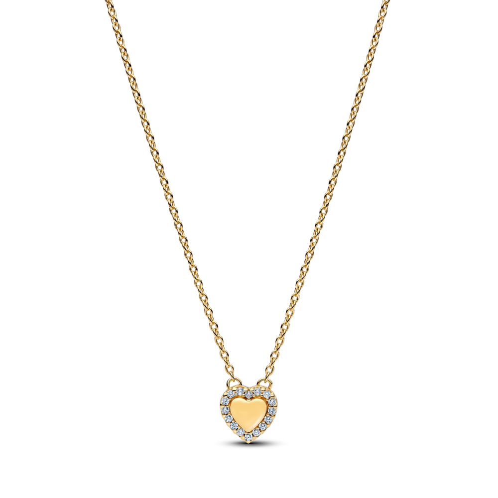 Dây Chuyền Liti Silver Mạ Vàng 14K Trái Tim Khắc Thông Điệp