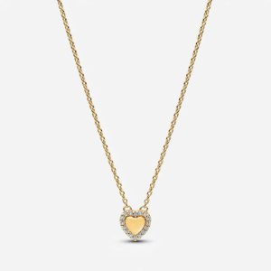 Dây Chuyền Liti Silver Mạ Vàng 14K Trái Tim Khắc Thông Điệp