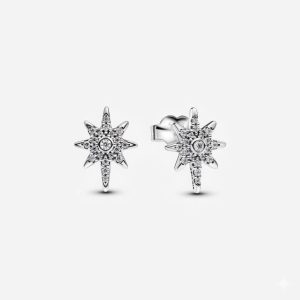 Bông Tai Bạc Liti Silver Moments Ngôi Sao Đính Đá