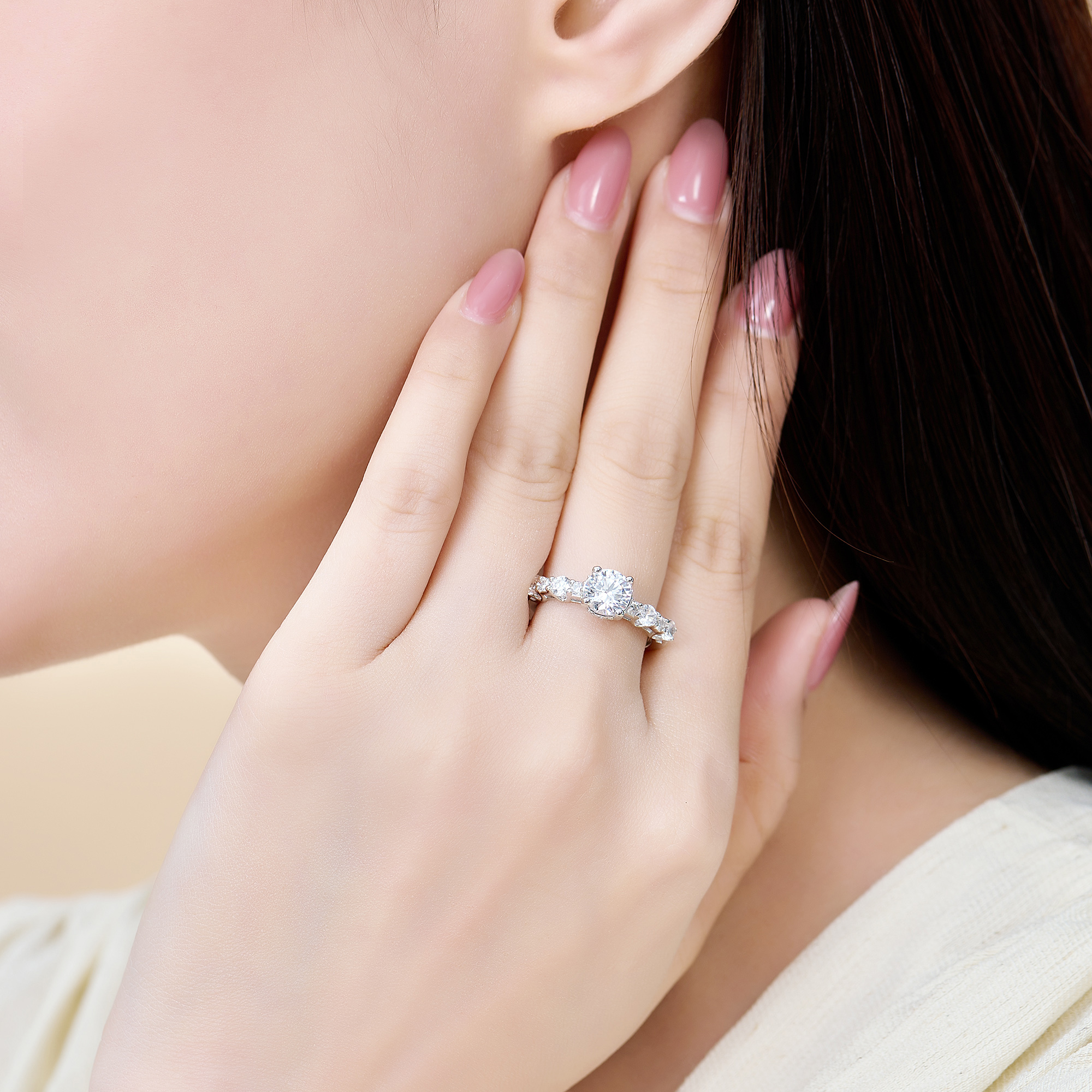 Nhẫn Bạc đính đá Liti Silver - Ảnh 2