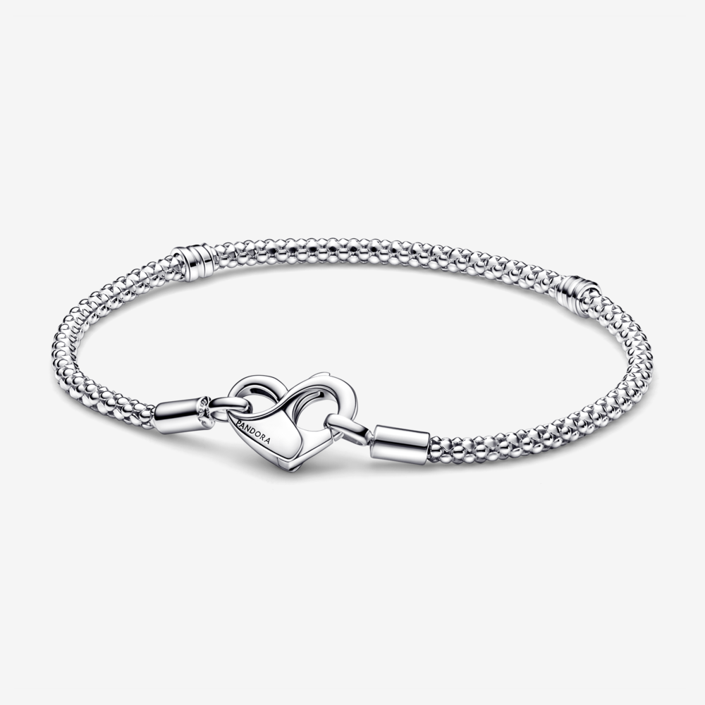 Vòng LitiSilver Moments Bạc Dây Gai Khóa Trái Tim LitiSilver